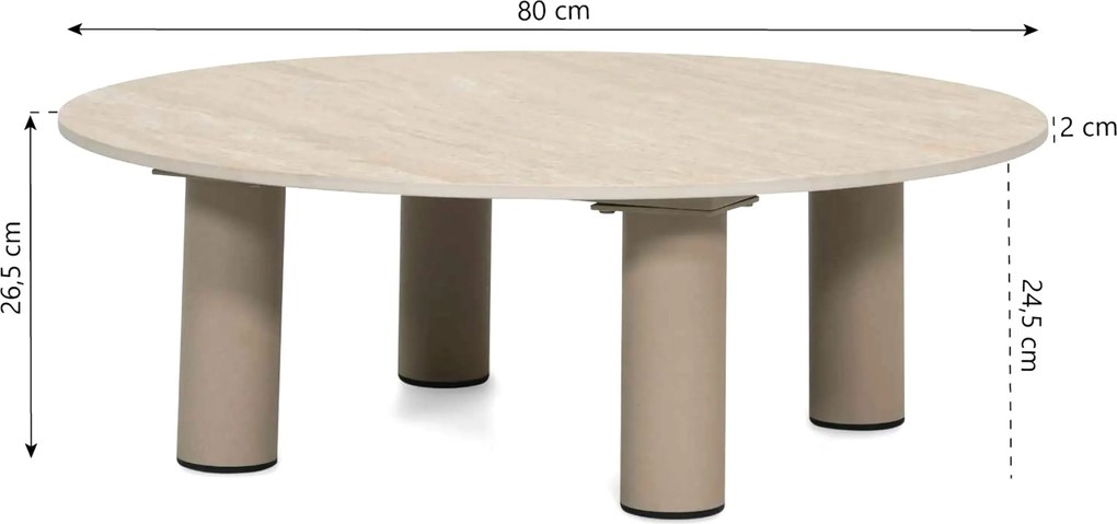 Loungeset tuin 10 personen Aluminium Zand/Beige  Lifestyle Garden Furniture Organio/Elanio