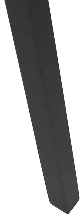 Vloerlamp tripod zwart hout met zwarte kap 50 cm - Puros