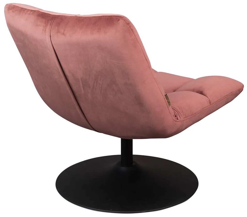 Dutchbone Bar Velvet Roze Draaifauteuil Fluweel