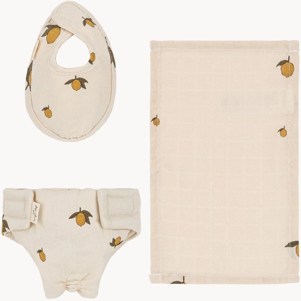 Poppenverzorgingsset Lemon met tas