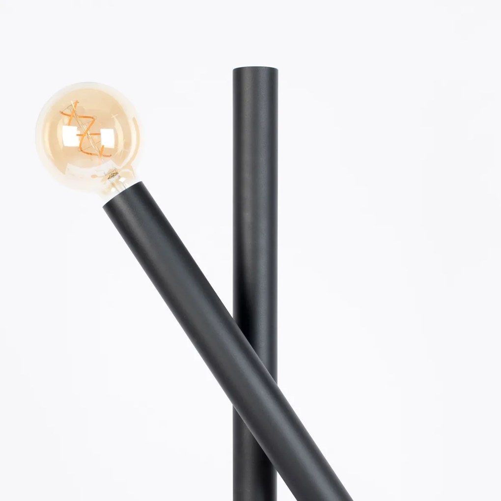 Zuiver Hawk Design Vloerlamp Mat Zwart