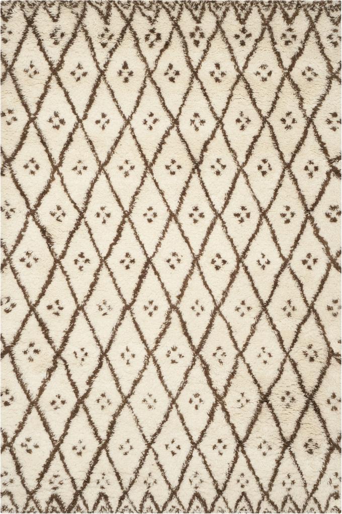 Safavieh | Vloerkleed Tessa 120 x 180 cm wit, goudkleurig vloerkleden wol, katoen vloerkleden & woontextiel vloerkleden