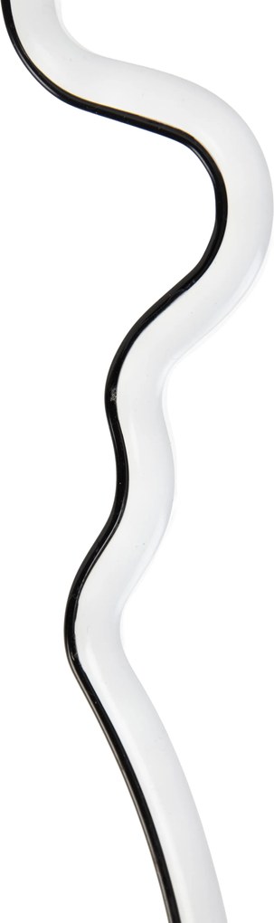 Kerst neon prikspot wit sneeuwpop incl. LED met timer IP44 - Fura