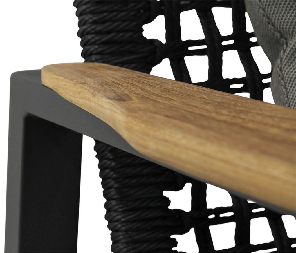 Stoel en Bank Loungeset 5 personen Aluminium/Rope Grijs Coco Ralph/Pacific