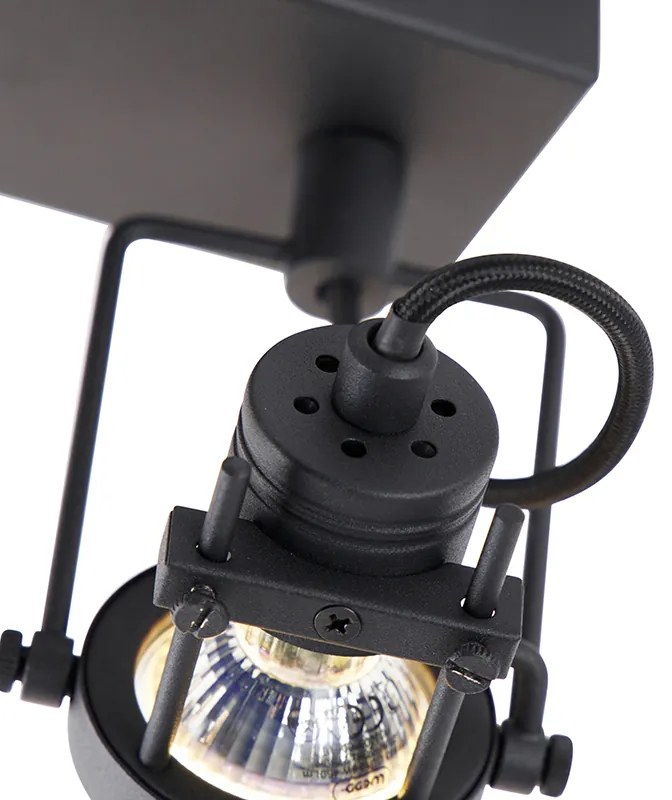 Smart spot zwart 3-lichts incl. Wifi GU10 - Suplux