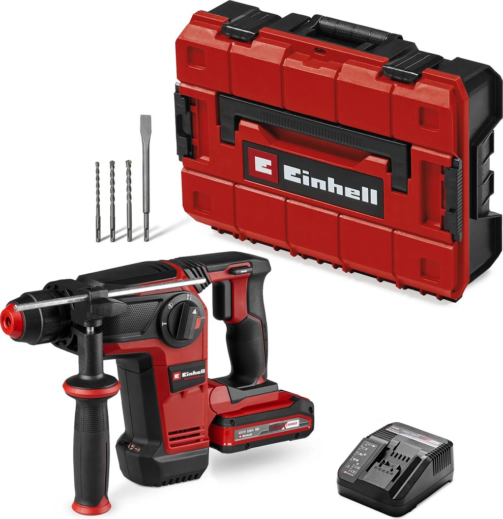 Einhell TP-HD 18/28 Li BL+4 (1x3,0Ah+) - PROFESSIONAL Accu Boorhamer - Power X-Change