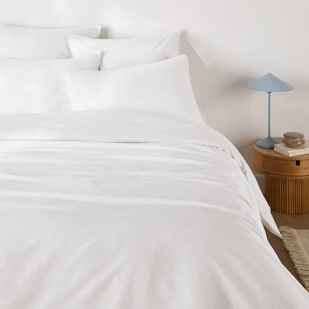 Effen dekbedovertrek in gewassen katoen, Scenario