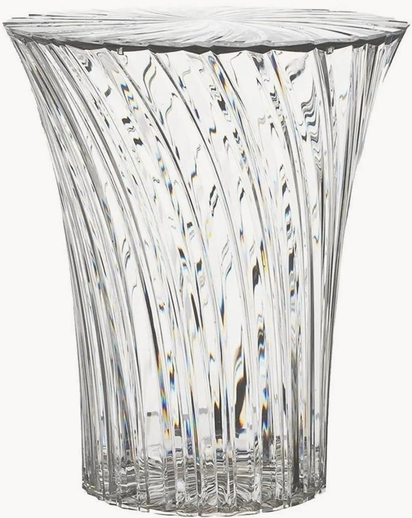 Ronde tuin bijzettafel Sparkle met opbergruimte