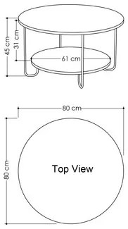 Lage tafels Beige Decortie  Coffee Table - Corro Coffee Table - Oak