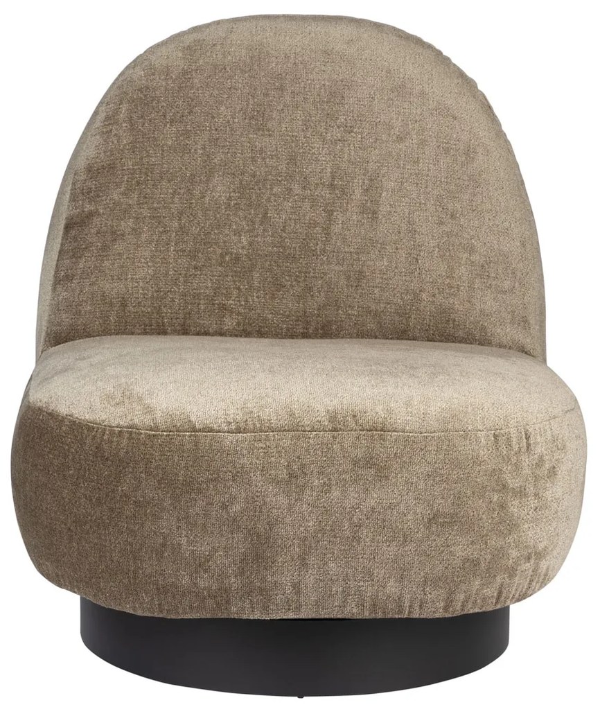 Zuiver Eden Moss Ronde Fauteuil Draaibaar Moss Groen