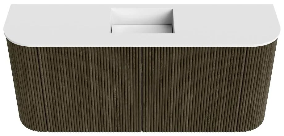 Mondiaz Joya 95cm toiletmeubel ronding links/rechts shadow met wastafel faye midden 1 kraangat talc