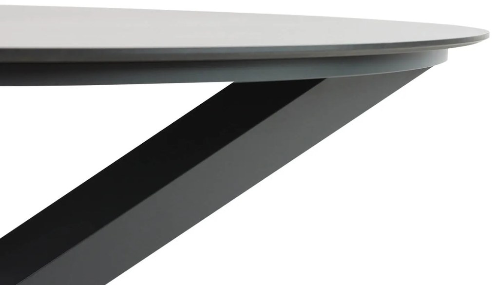 Dining Tuintafel rond 130 cm Aluminium Grijs Santika Orino