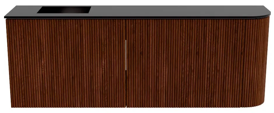 Mondiaz Joya 110cm toiletmeubel ronding rechts ruby met wastafel faye links zonder kraangat urban