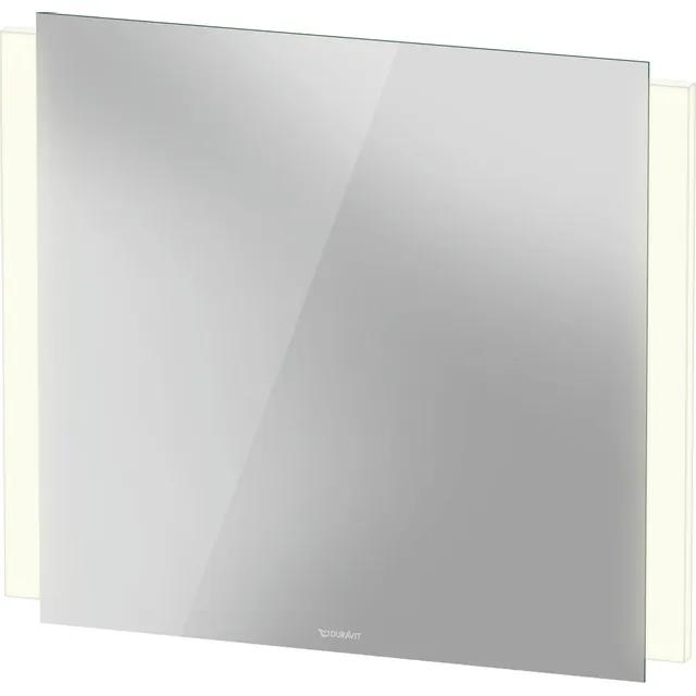 Duravit Ketho 2 spiegel - 80x70cm - met verlichting LED verticaal - met spiegelverwarming - wit mat K27072000000100