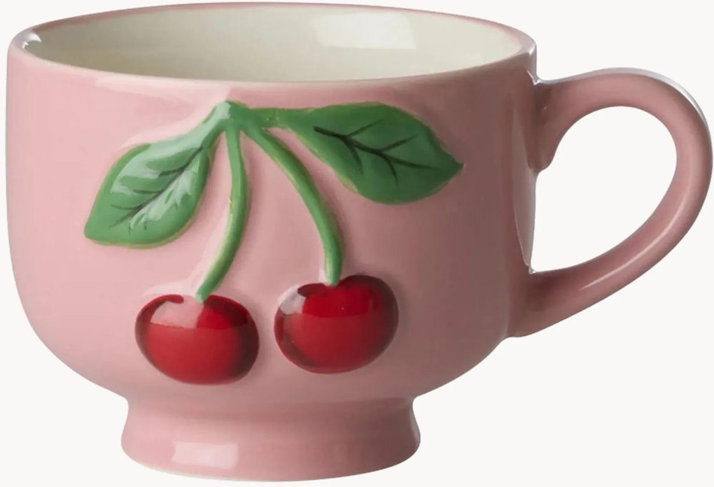 Keramische mokken Cherries, 2-delig