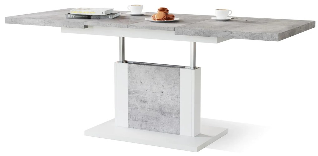 ORION beton / wit, salontafel