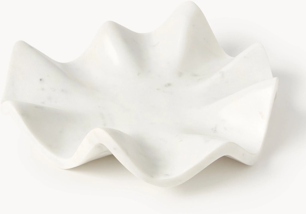 Handgemaakt decoratief dienblad Gaia van marmer, Ø 30 cm