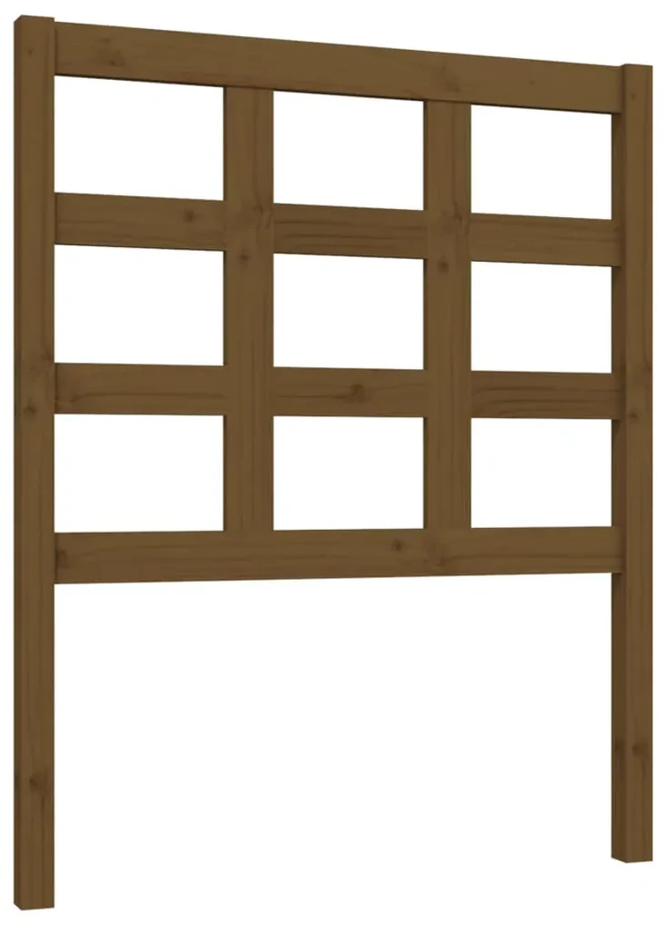 vidaXL Hoofdbord 80,5x4x100 cm massief grenenhout honingbruin