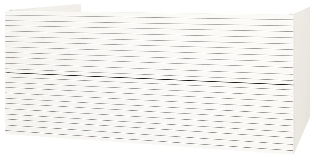 Sanigoods Maisy onderkast met ribbelfront 120cm wit