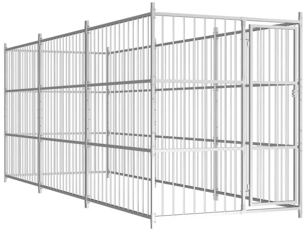 vidaXL Hondenkennel voor buiten 450x150x185 cm