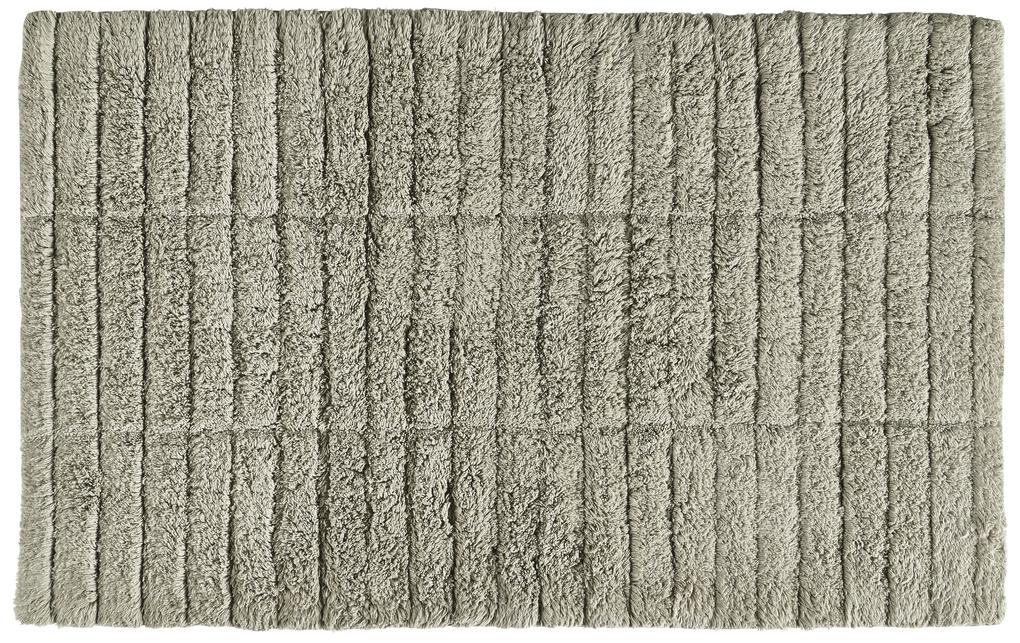 Badmat - tiles - eucalyptusgroen - 100% katoen - 80 x 50 cm