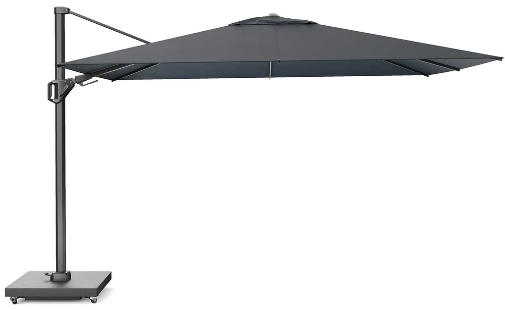 Zweefparasol  2.6x3.5m T2 premium (incl. voet en hoes) Zwart Platinum Challenger