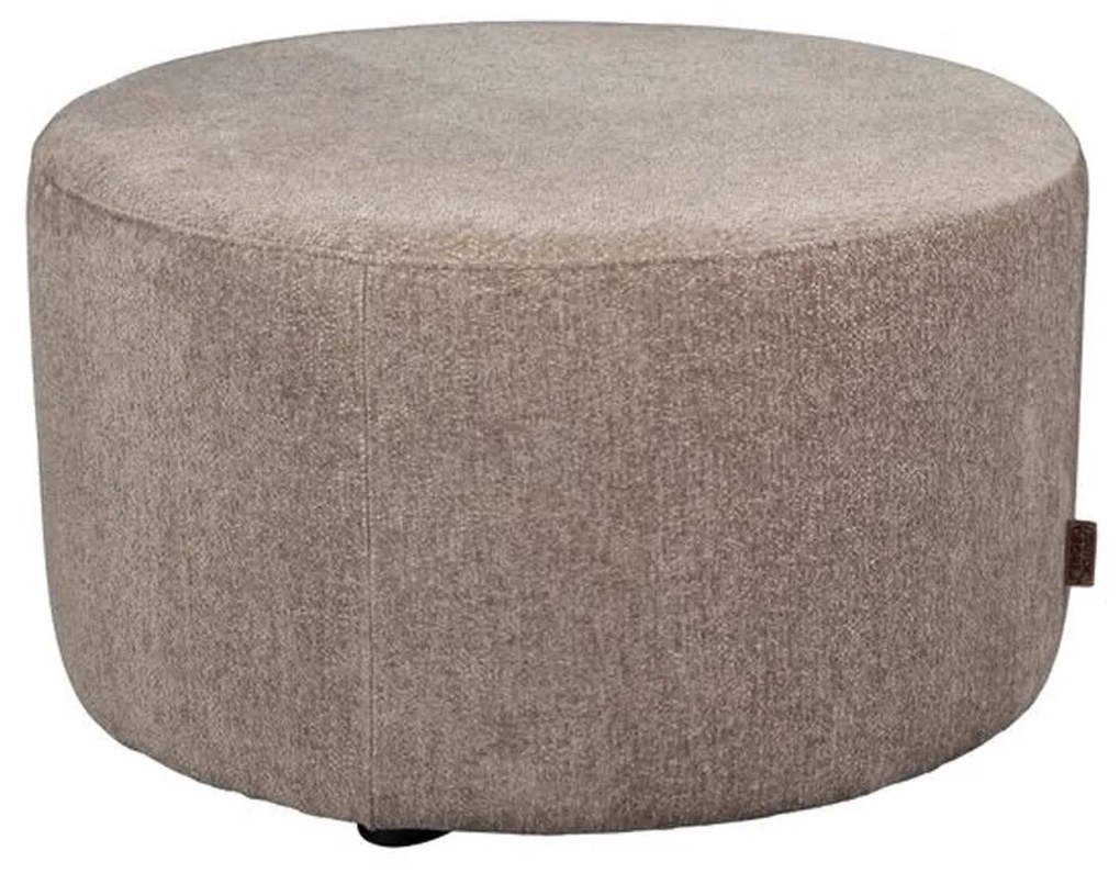 Dutchbone Rocca Cappuccino Ronde Hocker Cappuccino