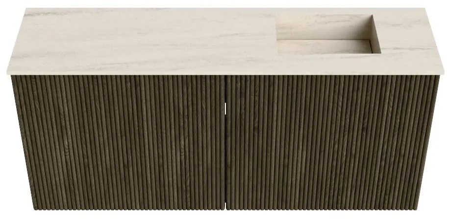 Mondiaz Joya DLux 90cm toiletmeubel shadow met wastafel faye rechts 1 kraangat meli