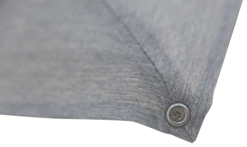 Zweefparasol  3x3m S2 Excellent (excl. voet) Grijs-antraciet Camello Luna