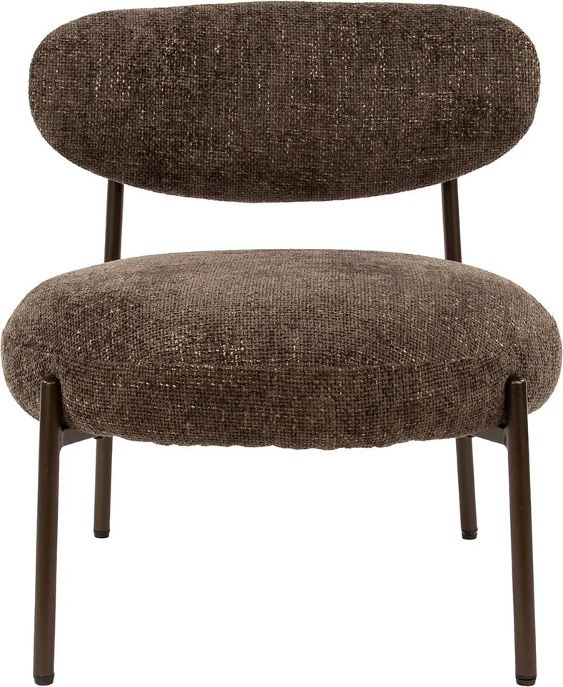 Bruine Fauteuil Met Ronde Zitting