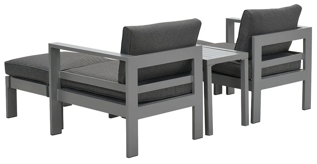 Garden Impressions Riga balkon loungeset 5-delig - grijs