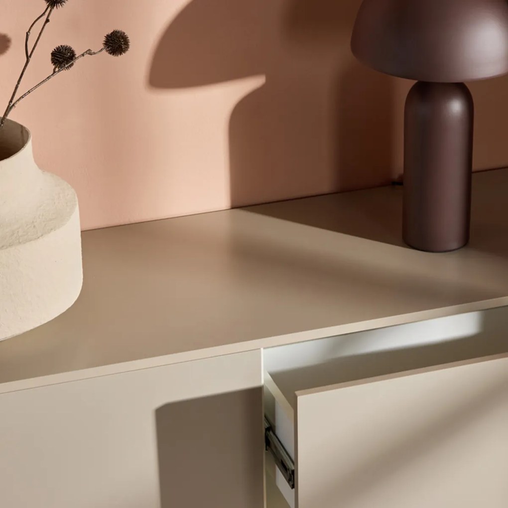 Multifunctioneel TV Meubel Beige - 160x45x35cm.