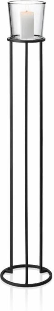 Blomus | NERO kandelaar staand ø voet 26 cm x hoogte incl. glas 138 cm zwart kaarsenhouders & kandelaars decoratie kaarsen & kandelaars