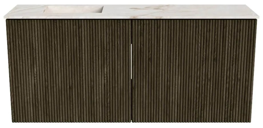 Mondiaz Joya DLux 90cm toiletmeubel shadow met wastafel faye links zonder kraangat frappe