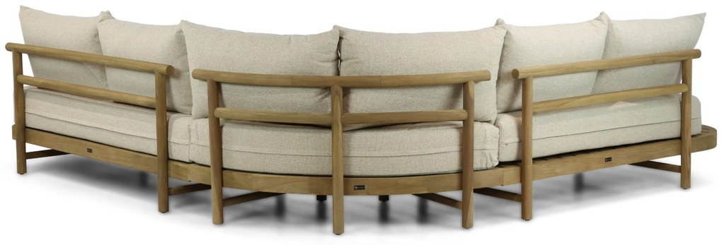Hoek loungeset 5 personen Teak Old teak greywash  Santika Furniture Santika