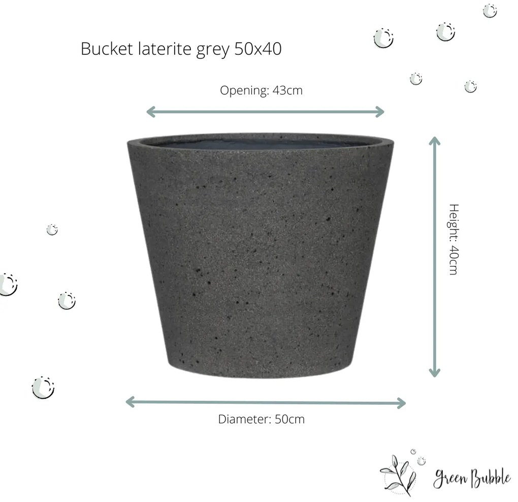 Pot Bucket Laterite Grey