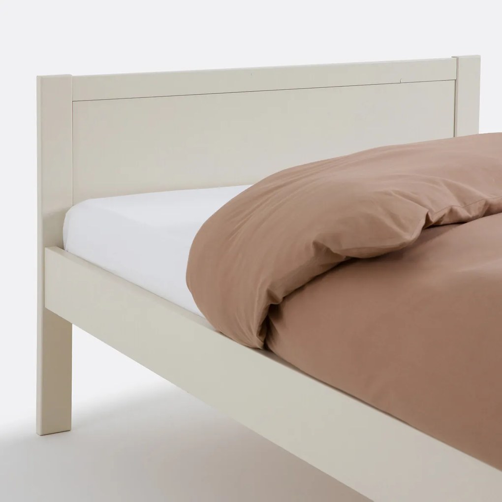 Eenpersoons rieten bed met lattenbodem, Caneo