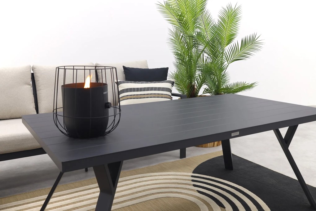 Sergio lounge dining set met stoel - Carbon/Desert - 3-delig links