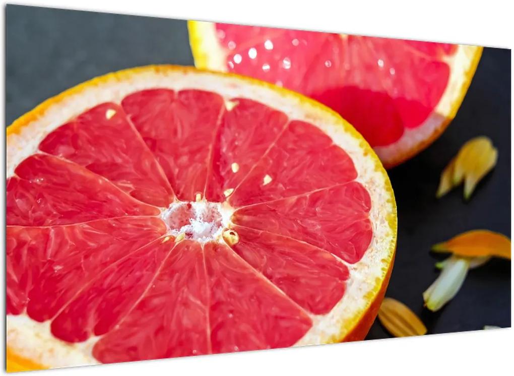 Schilderij - Gesneden grapefruit (), 40 andere afmetingen