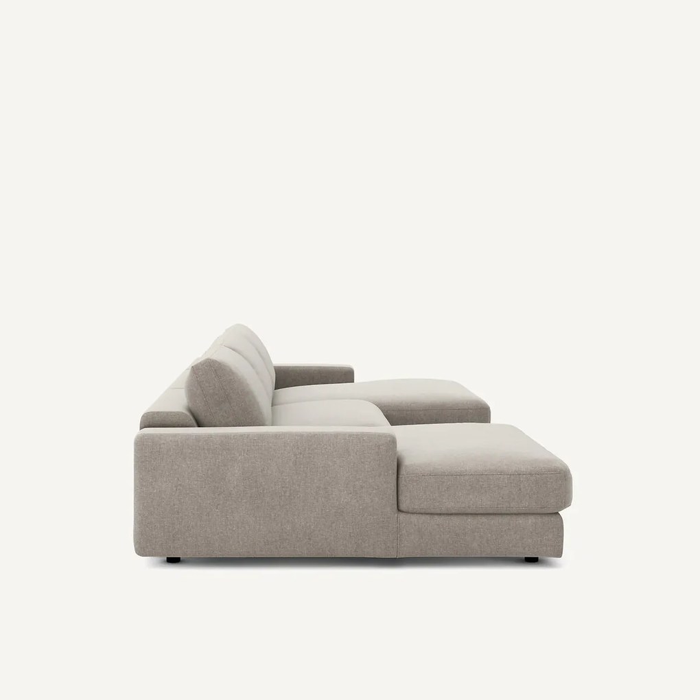 5-zits panoramabank fluweel chenille, Skander