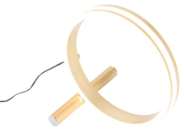 Design tafellamp messing incl. LED 3-staps dimbaar - Navara