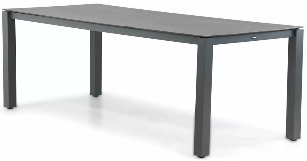Tuinset 6 personen 220 cm Aluminium/rope Grijs Coco Puerto/Yoko