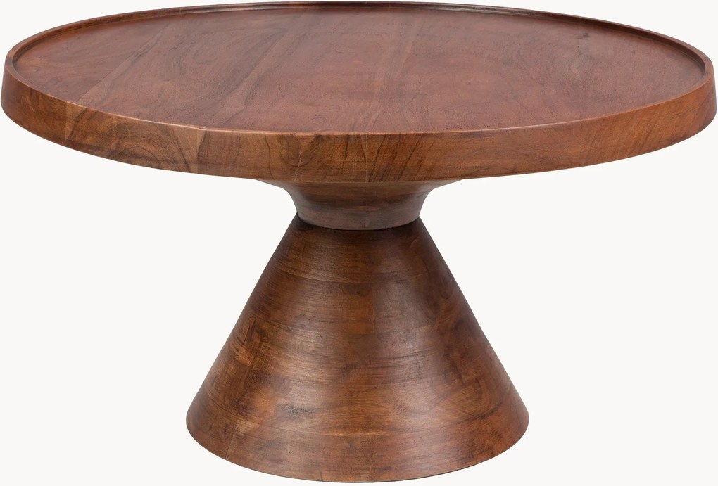 Ronde acaciahouten salontafel Floss