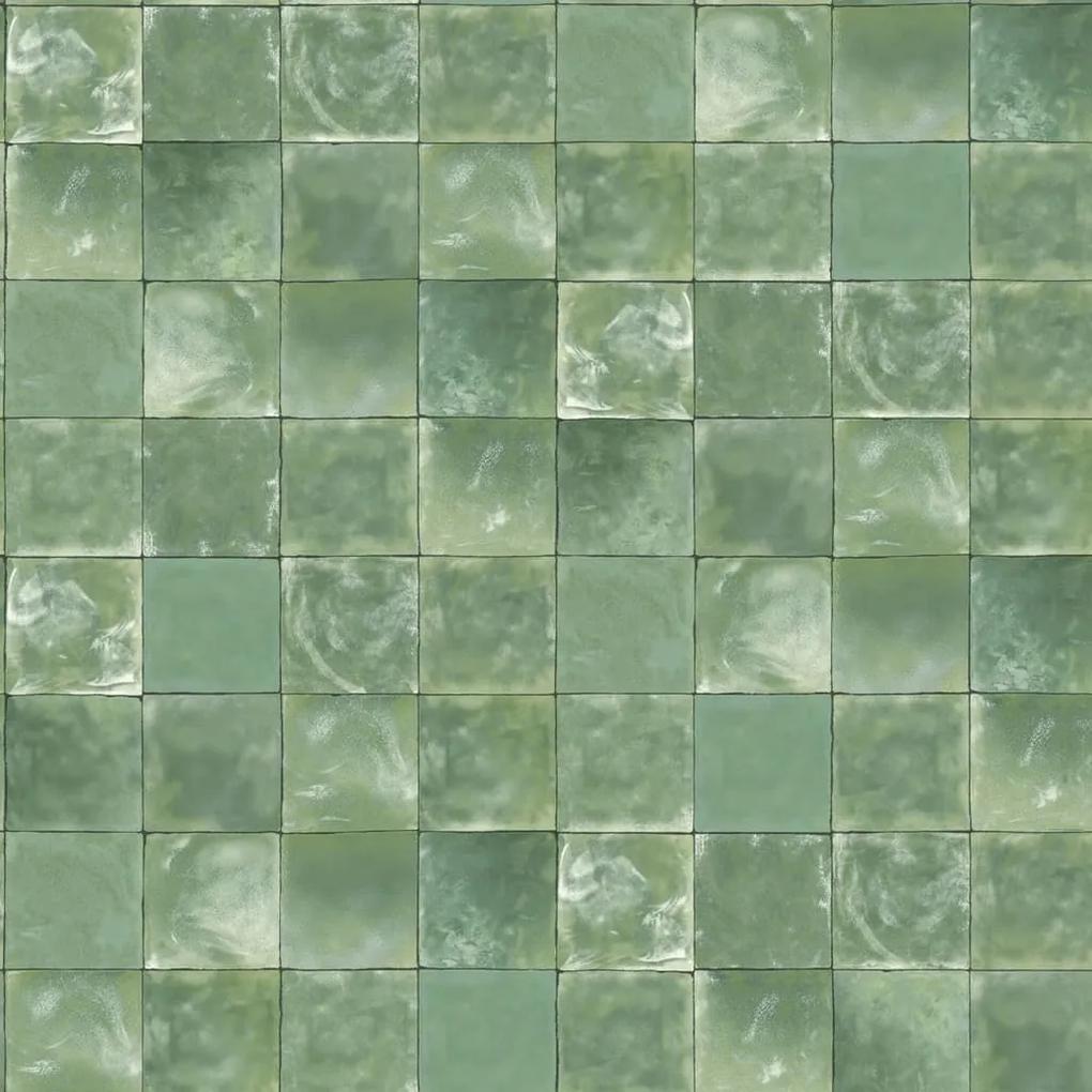 Noordwand Evergreen Behang Tiles groen