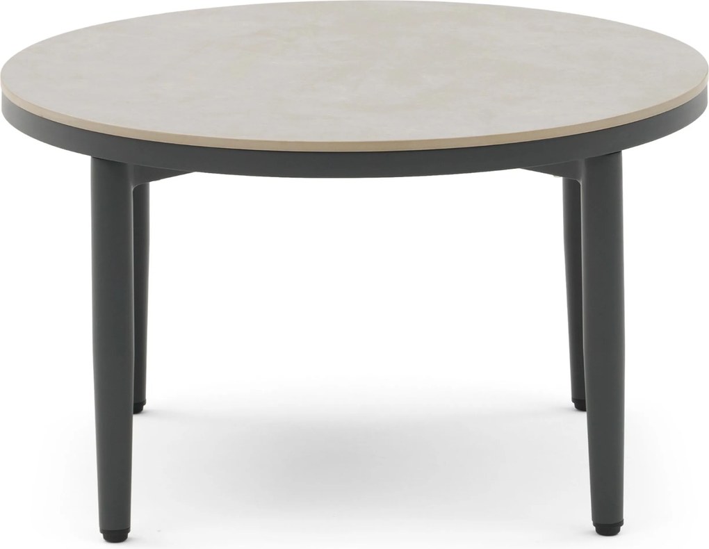 Stoel en Bank Loungeset 4 personen Wicker/Aluminium Taupe  Coco Ibiza