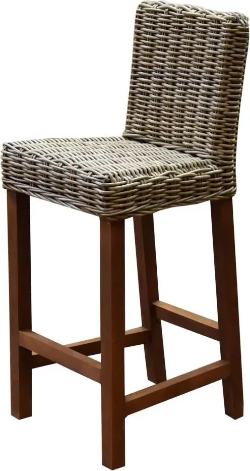 Showroommodel  2 x Rita barstoel naturel rotan