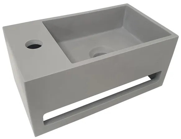 Wiesbaden Julia fontein links Solid surface 35 x 20 x 16 cm betonlook 36.4062