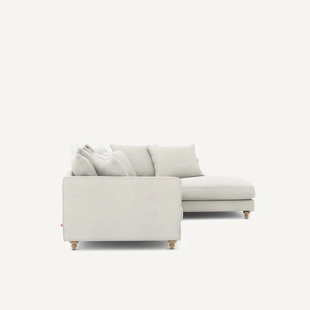 Linnen fluwelen hoekslaapbank, LAZARE