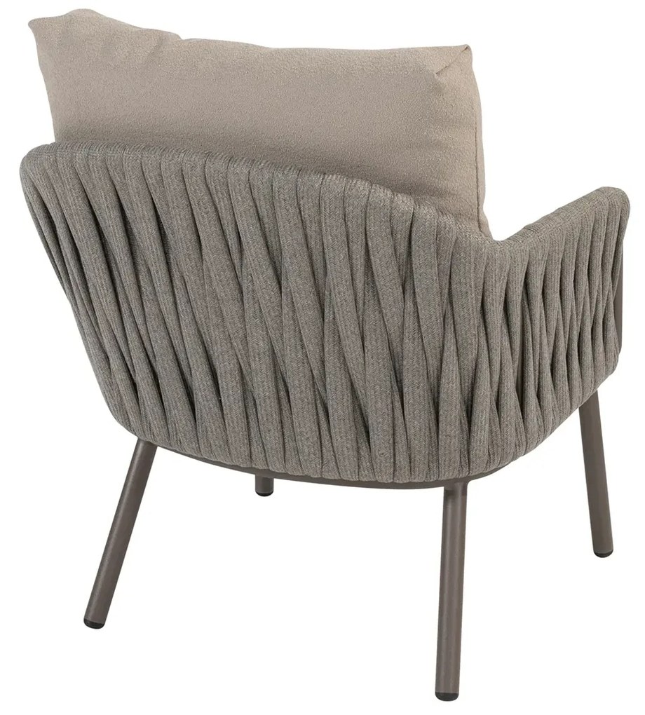 Taste by 4 Seasons Cannes low dining tuinstoel terre SALE LoungestoelTuinstoel bruin weerbestendig