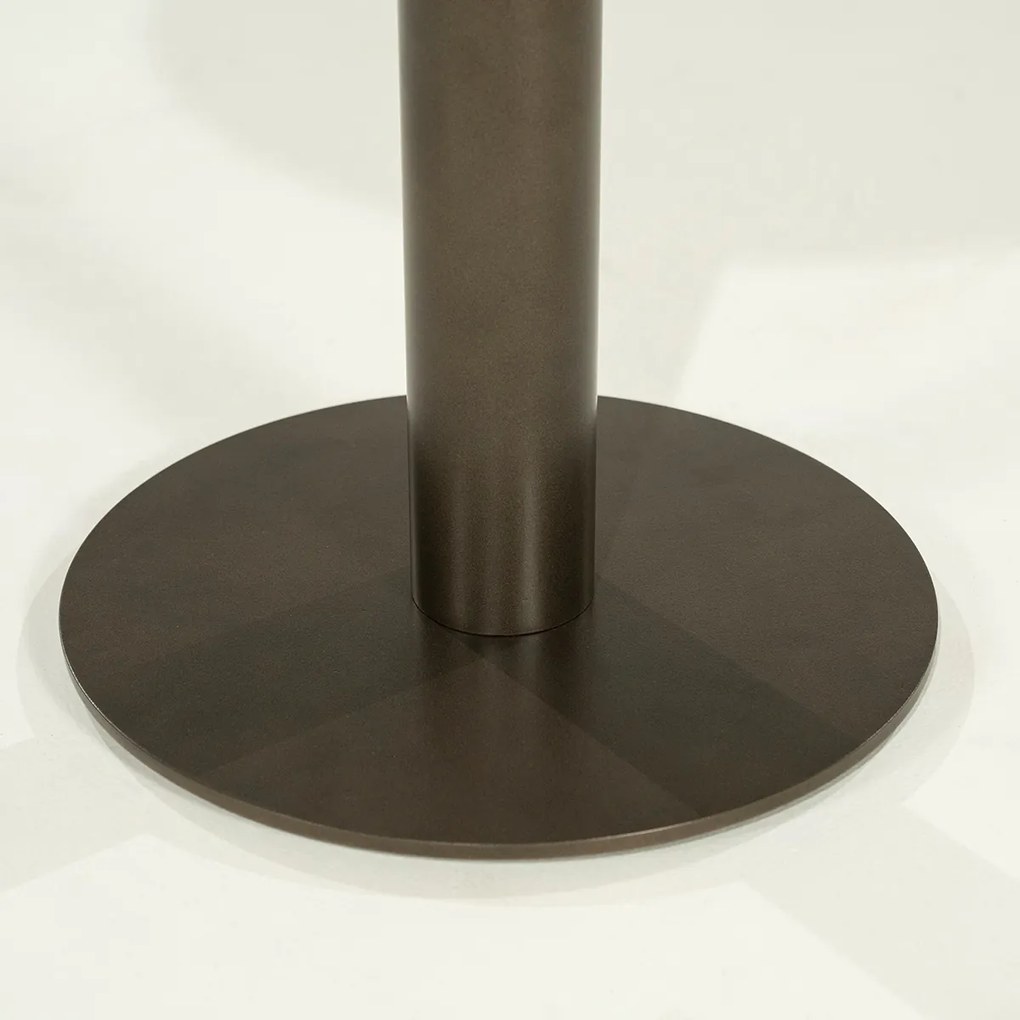 Brons Potige Salontafel Rond - 50 X 50cm.